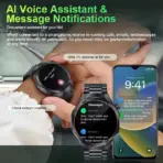 LAXASFIT 2026 New Smart Watch Bluetooth Call Fitness Tracker Heart Rate Monitor Music Player Gift for Men Women Sports - Image 3