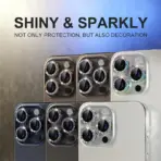 Camera Lens Protector For iPhone 11 12 13 Pro Max Mini 14 15 Pro Max Diamond Metal Protective Glass For iPhone 14 15 Plus Lens - Image 6