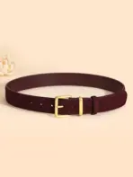 Luxury Suede Leather Belt for Women Fashion Gold Pin Buckle Wide Ladies Waist Belts Dresses Jeans Daily Casual Wear - Image 17