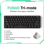 Akko MonsGeek FUN60 Mechanical Keyboard Magnetic Switch 60% Gaming Keyboards Rapid Trigger 0.01mm 8K ARGB HE/TMR Custom Keyboard - Image 20