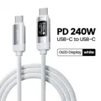 Toocki X111 240W USB C Cable Fast Charging PD3.1 OLED Digital Display Type C to Type C Cable For Macbook iPhone 17 Samsung S25 - Image 8