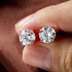 Smyoue 0.2-3CT Rose Gold Color Moissanite Stud Earrings for Women Sparkling Classic Wedding Lab Diamond Earring Pure 925 Silver - Image 2