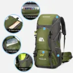 50L Travel Backpack Camping Men Large Hiking Bag Tourist Rucksack Waterproof Outdoor Sports Climbing Mountaineering Bag Luggage - Image 5