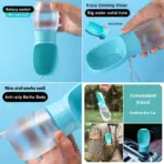 300/500ml Portable Pet Water Bottle, Outdoor Travel Drinking Cup Dispenser for Puppies Small Large Dogs Cats Labrador - Image 4