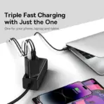 Baseus 65W GaN Charger Quick Charge Type C PD QC Charger USB Charger Portable Fast Charger For Laptop iPhone 17 16 15 14 13 Pro - Image 3