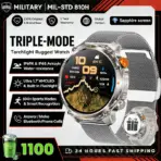 2026 T-Rex3 Ultra 1100mAh Battery Smart Watch GPS Track Compass IP69K Waterproof Sports Tracker Outdoors Military Smartwatches - Image 16