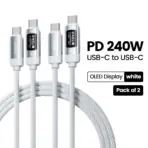 Toocki X111 240W USB C Cable Fast Charging PD3.1 OLED Digital Display Type C to Type C Cable For Macbook iPhone 17 Samsung S25 - Image 9