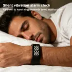 LED Digital Alarm Clock Watch Adjustable Snooze-proof Alarm Bracelet with Running Pedometer Waterproof Vibrating Alarm HT30 - Image 6
