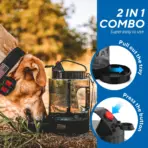 Lesotc 77oz Portable Dog Travel Water Bottle Large Capacity Pet Water Bowl for Camping Hiking Beach Hunting - Image 2