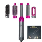 5 in 1 Hair Dryer Hot Comb Set Professional Curling Iron Hair Straightener Styling Tool For Professional Hair Dryer Household - Image 7