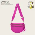 DOYOGI Black and White Checkered Spacious Bum Bag Crossbody Bags for Women Nylon Travel essentials Mommy Bag Diaper Bag  for Mom - Image 37