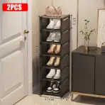 Multiple Layers Shoe Organizer Use At the Door Shoe Rack Organizer Nonwovenfabric Rack Stackable Shelf Adjustable Saving Space - Image 28