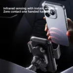Car Phone Charger Phone Holder 15W Wireless & Wired Charger Auto Sensing One-Touch Release and Rotation Qi FCC ROHS Certified - Image 4