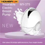 HOMEFISH MY-375 Wearable Electric Breast Pump Hands-Free Portable Bionic Smart Breast Pain-Free Breastfeeding 1200mAh Type-C