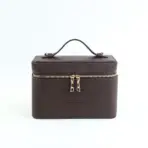 Customized Name PU Leather Cosmetic Bag with Zoned Storage and Large Capacity Toiletry Bag for Autumn and Winter New Products - Image 12