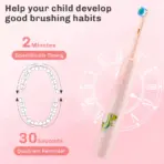 Rechargeable Smart Toothbrush for Children Cleaning Whitening & Massage 3 Modes IP67 Electric Cartoon Toothbrush 2-Min Timer - Image 4