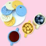 Food Grade Silicone Child Dish Set Baby Feeding Bowl Suction Plate Straw Cup Wooden Spoon Fork for Kids Tableware Toddler Dishes - Image 6