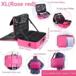 New Oxford Makeup Bag For Women Professional Large Capacity  Travel Cosmetic Case Waterproof Manicure Makeup Toolbox - Image 12