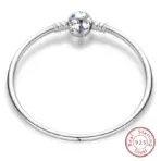 Bracelet Silver 925 Original 17-20CM Star Moon Sun Four Leaf Clover Green Zircon Bracelets Fit DIY Charms Birthday Jewelry Gifts - Image 65