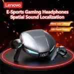 2026 Lenovo XT53 Bluetooth 5.4 Earphones LED Power Display Gaming Headphones Waterproof Anti-sweat GM2 Upgraded Wireless Earbud