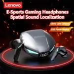 2026 Lenovo XT53 Bluetooth 5.4 Earphones LED Power Display Gaming Headphones Waterproof Anti-sweat GM2 Upgraded Wireless Earbud