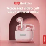 Lenovo LP40 Pro Bluetooth V5.3 Earphones Anti-sweat Lightweight Headphones Compatible With Smart Phone Laptop Computer Earbuds - Image 3