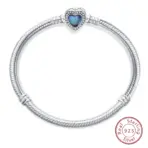 Bracelet Silver 925 Original 17-20CM Star Moon Sun Four Leaf Clover Green Zircon Bracelets Fit DIY Charms Birthday Jewelry Gifts - Image 7