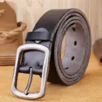 Natural cowhide belt for men's hard metal buckle soft original cowhide mens leather belt unique texture real leather jeans belt - Image 24