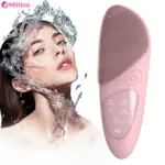 Electric Face Cleansing Brush Ultrasonic Facial Cleansing Brush Vibration Massager SkinCare Deep Pore Waterproof Silicone Brush