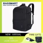 4Pcs 40L Travel Cabin Backpack BAGSMART 17.3'' Laptop Backpack Airline Carry On Luggage Backpack Suitcase with Packing cubes - Image 8
