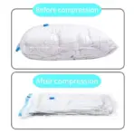 Vacuum Storage Bags With Valve Folding Compressed Space Saving Clothes Storage Big Size For Towel Cloth Blanket - Image 5