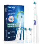Electric Toothbrush Rotary Cleaning Teeth Brush Waterproof Electronic Tooth Brush With Timer Rechargeable Toothbrush with 8 Head - Image 8