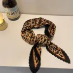 Hot Selling New 90 * 90 Women's Headscarf High-end Simple Black and White Polka Dot Printed Twill Silk Light Luxury Scarf - Image 12