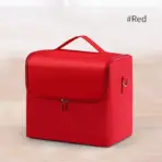Large Makeup Carrying Train Case for Women, Travel Bag Storage Box,4 Tier Professional Nail Organizer Case with Adjustable - Image 8