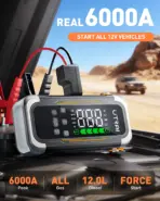 UTRAI 5 in 1 6000A Car Jump Starter 150PSI Air Pump PD30W Power Bank High-speed Airflow Dualmode For kayakingCar Battery Booster - Image 2