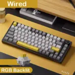AJAZZ AK820/AK820 Pro Mechanical Gaming Keyboard Tri-Mode Bluetooth 5.1 Wireless Wired Knob Hot Swap Gasket Custom Keyboard - Image 8