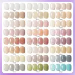 24pcs Translucent Series 24 Colors --- New Popular Nail Art Ultra-Bright Ice Translucent Series Nail Polish Gel Nail Art DIY - Image 3
