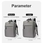 Laptop Backpack 17.3 inch Large Capacity Travelling Backpacks Waterproof Laptop Bag 15.6 17.3 Multi-pockets Men's Backpack - Image 4