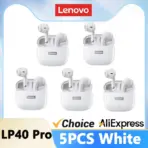 Lenovo LP40 Pro Bluetooth V5.3 Earphones Anti-sweat Lightweight Headphones Compatible With Smart Phone Laptop Computer Earbuds - Image 12