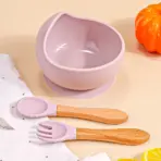 3PCS/Set Silicone Baby Feeding Bowl Tableware for Kids Waterproof Suction Bowl With Spoon Children Dishes Kitchenware Baby Stuff - Image 10