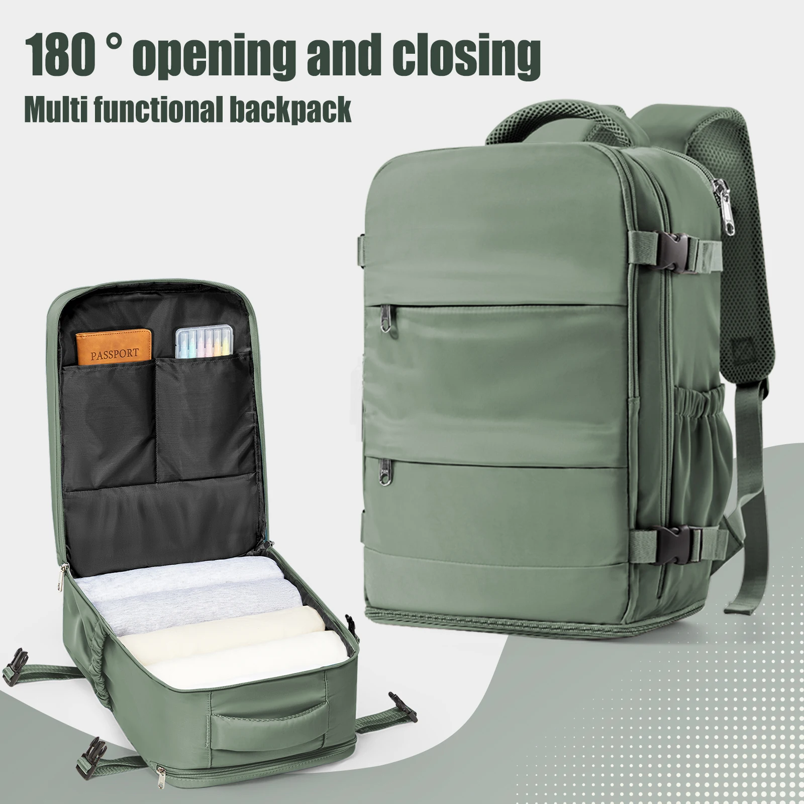 Sacde6cc79d314345b56e11f8a80f29fbR-2.webp Ryanair Backpack 40x30x20 Cabin Bag Travel Backpack for Men Women Hand Luggage Leisure Laptop Backpack mochila para viaje cabina - Image 1
