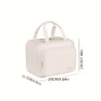 New PU Leather Hanging Cosmetic Bag For Women Portable Storage Makeup Organizer Large Capacity Travel Toiletry Storage Bags - Image 6
