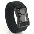 TUSHI Aluminum Alloy Quick Release Pluggable Buckle Elastic Belts For Men Durable Tactical Belt Cowboy Outdoor Army Belt Hunting - Image 8