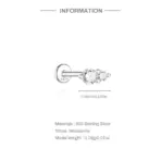 Aide Moissanite Diamond Stud Earrings for Women Orginal 925 Sterling Silver Screw Back Women Flat Back Moissanite Earring Jewel - Image 2