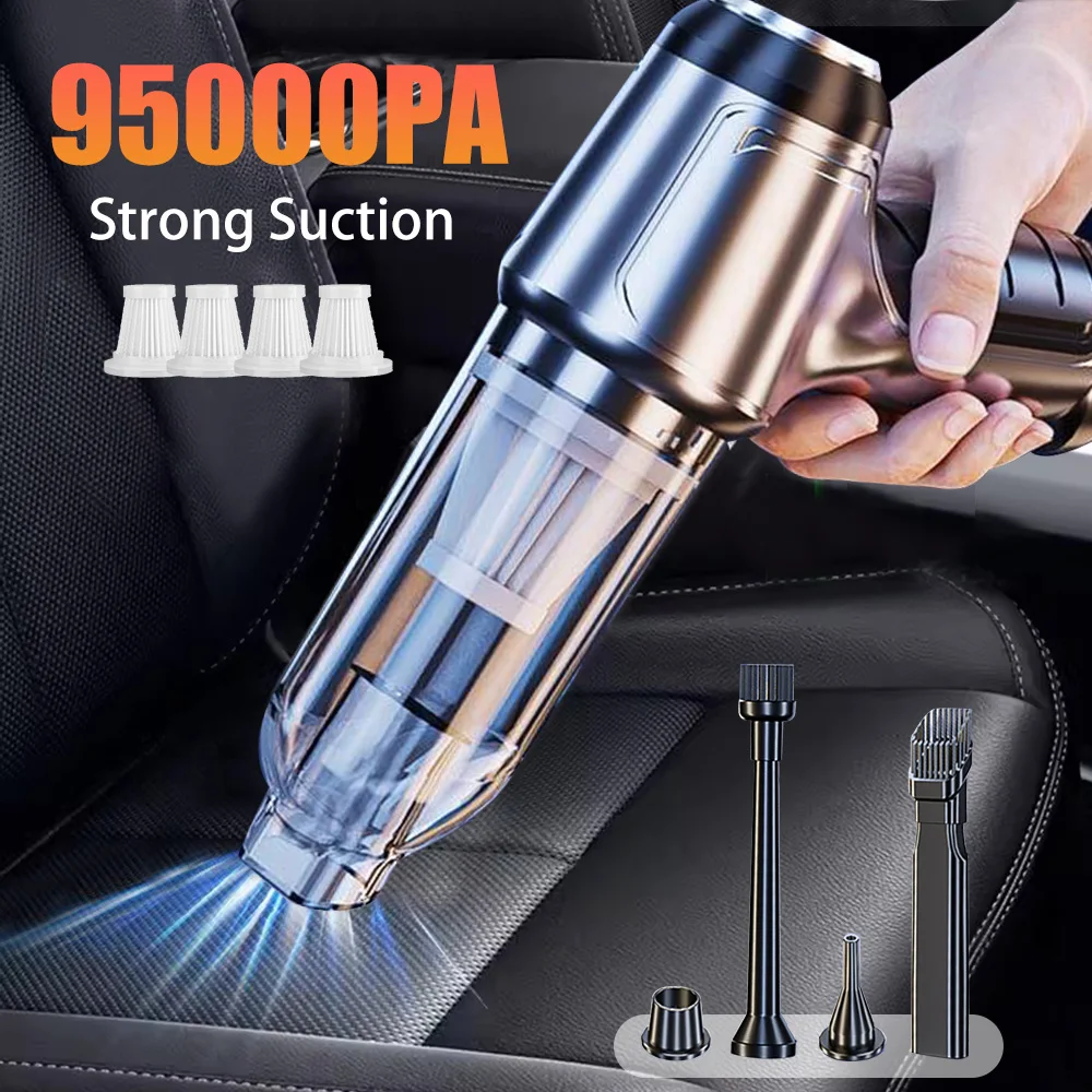 Sadae9d89baaa4c84ba531b16dcc90facm.webp Car Vacuum Cleaner Wireless 95000PA Strong Suction Vacuum Cleaner Portable Handheld Vacuum Cleaner Blower 2in1 for Car Home - Image 1