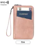 Anti theft RFID shielded passport clip travel wallet waterproof PU ticket storage bag multifunctional passport wallet - Image 9