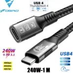 8K USB4 Type C Cable 40Gbps 240W PD3.1 QC4.0 For Samung Thunderbolt 4 Fast Charging Cable Thunderbolt3 USB C to C Data Transfer - Image 11