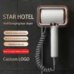 HOMEFISH Hotel-exclusive hairdryer, wall-mounted high-power electric blow dryer, no-drill bathroom flashlight - Image 7