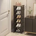 Multiple Layers Shoe Organizer Use At the Door Shoe Rack Organizer Nonwovenfabric Rack Stackable Shelf Adjustable Saving Space - Image 13