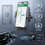 Car Phone Charger Phone Holder 15W Wireless & Wired Charger Auto Sensing One-Touch Release and Rotation Qi FCC ROHS Certified - Image 5